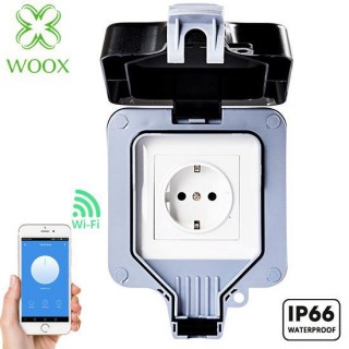 Smart Waterproof Socket Plug Outdoor Double Timer Wifi Connected Electrical  IP66